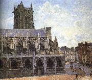 Camille Pissarro Church under the sun France oil painting artist